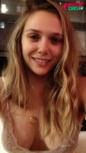 big tits celebrity Elizabeth nude Olsen hot selfie