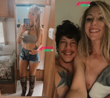 sexy country girl Ashley tits out with her BF selfie