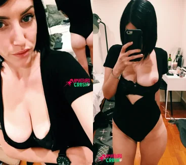 babe Michelle big tits amateur cute naked full nude selfies